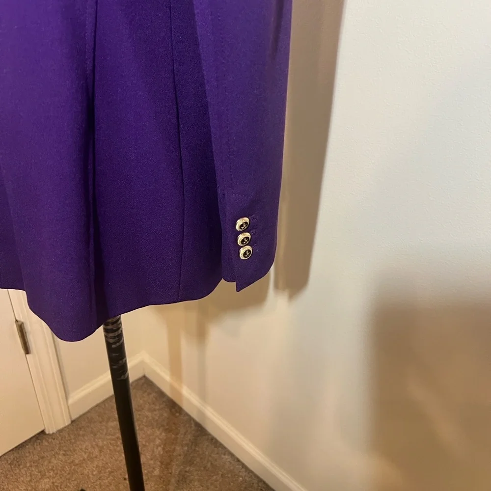 Zara Purple Double-Breasted Women's Blazer Size L NWT - Picture 4 of 6